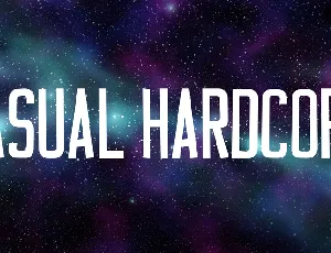 Casual Hardcore font