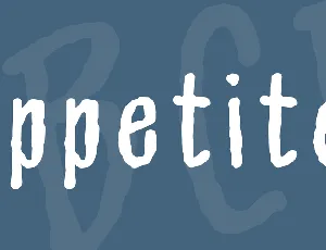 Appetite font