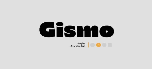 Gismo Family font