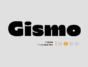 Gismo Family font