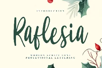 Raflesia Typeface font