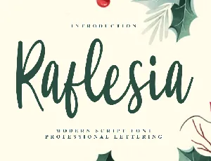 Raflesia Typeface font