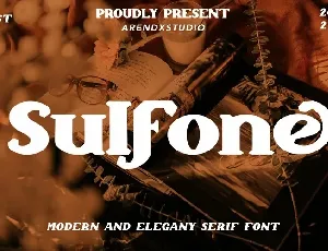 Sulfone font