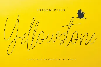 Yellowstone Handwritten font