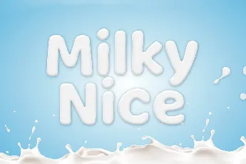 Milky Nice Display font