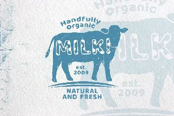 Milky Nice Display font