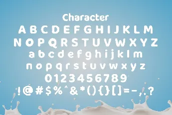 Milky Nice Display font