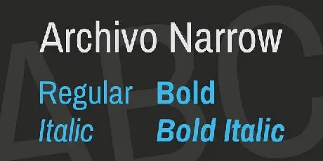 Archivo Narrow Family font