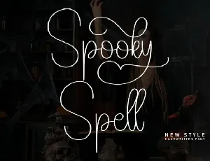 Spooky Spell Script font