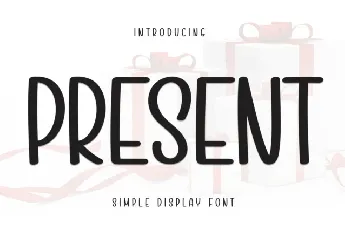 Present Display font