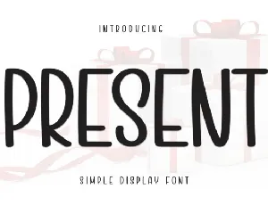 Present Display font