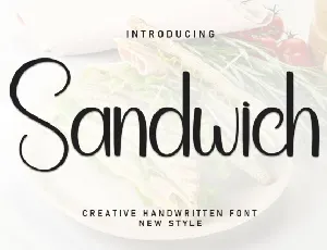 Sandwich Handwritten font