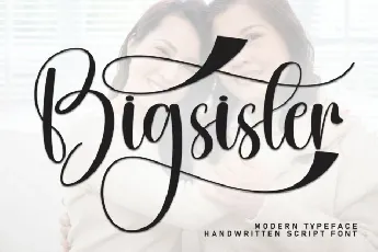 Bigsister Calligraphy font