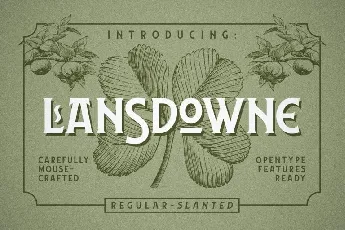 Lansdowne Typeface font