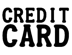 Credit Card font