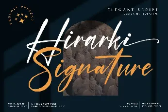 Hirarki Signature (Demo) font