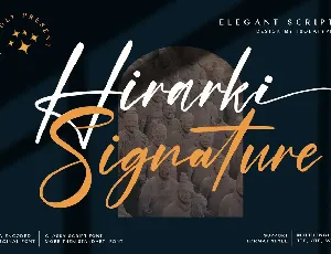 Hirarki Signature (Demo) font