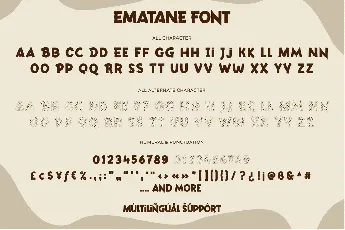 Ematane font