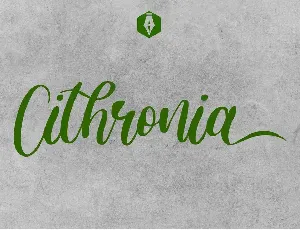 Cithronia font