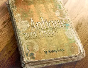 Antique Book Cover font