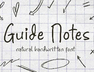 Guide Notes font