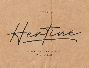Hertine font