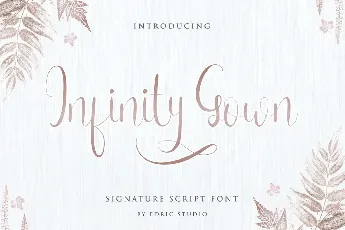 Infinity Gown Calligraphy Script font