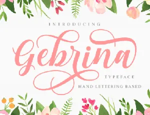 Gebrina Script font