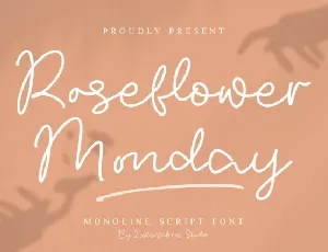 Roseflower Monday font