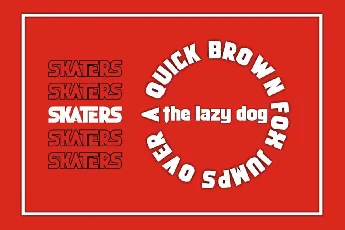 Skaters font