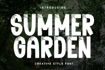 Summer Garden Display font