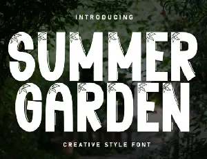 Summer Garden Display font