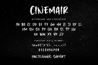 Cinemair font