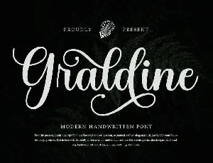 Graldine font