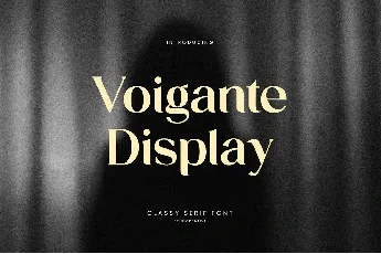 Voigante Display font