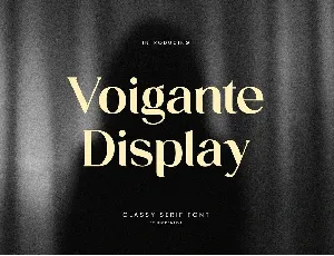 Voigante Display font