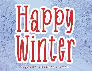 Happy Winter font