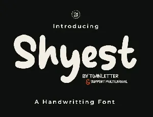 Shyest font