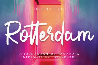 Rotterdam Brush font