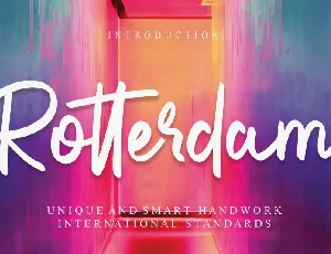 Rotterdam Brush font