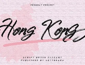 Hong Kong Brush font