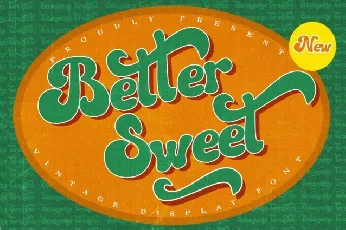 Better Sweet font