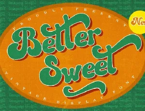 Better Sweet font