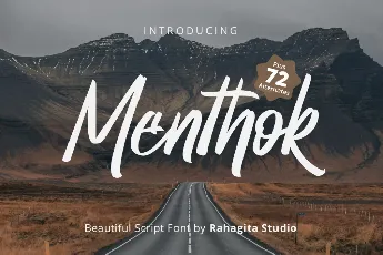 Menthok font