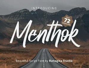 Menthok font