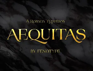 Aequitas font