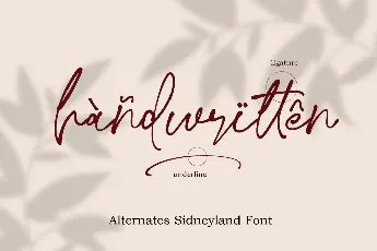 Sidneyland font