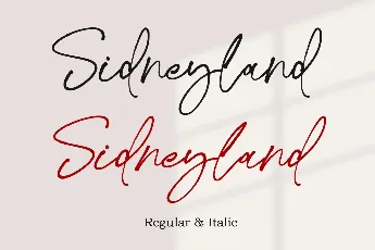 Sidneyland font