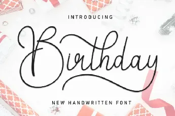 Birthday Script Typeface font