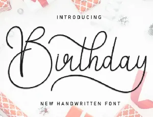 Birthday Script Typeface font